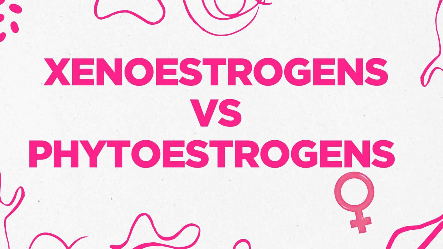Xenoestrogens vs phytoestrogens, image for blog post by BeaVida