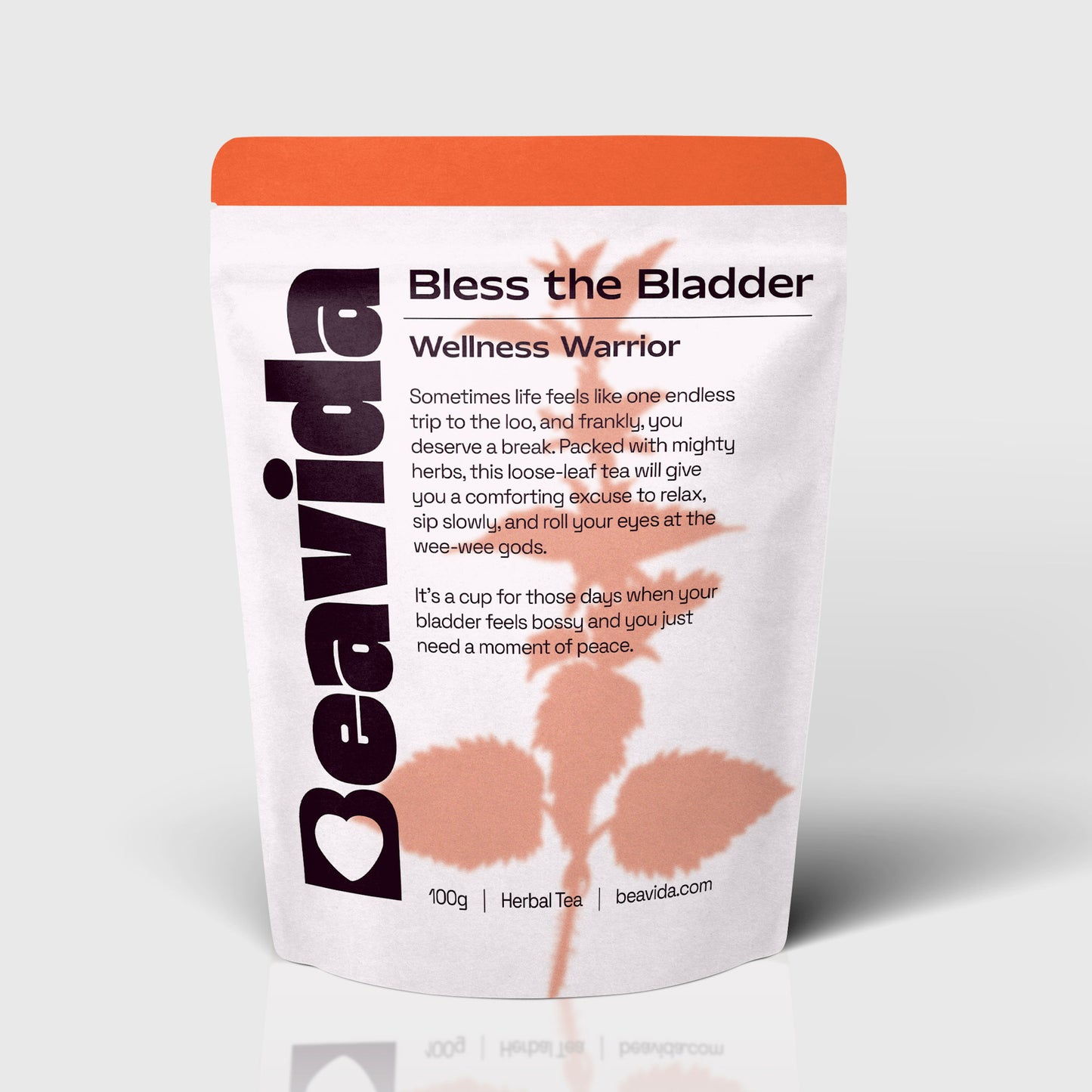 Bless the Bladder urinary tea packaging front